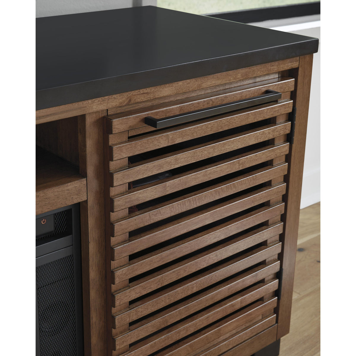 Signature Design by Ashley Kallari W737-78 XL TV Stand with Fireplace