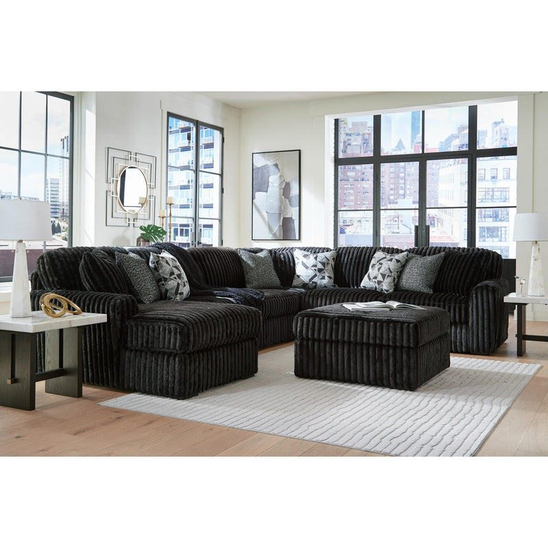 Signature Design by Ashley Midnight-Madness 98103S23 6 pc Sectional wi