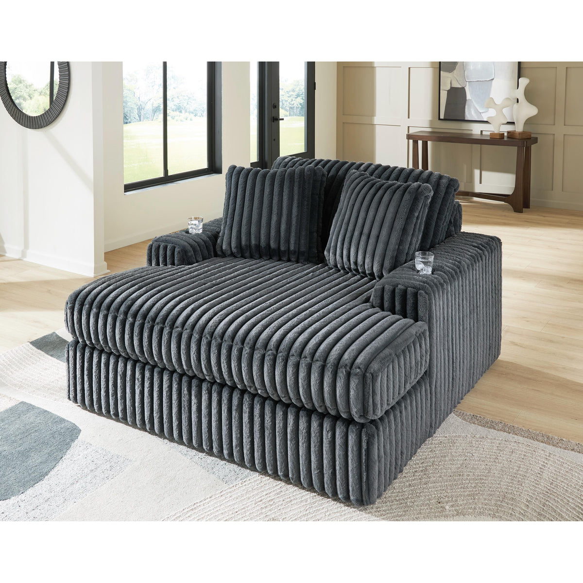 Signature Design by Ashley Midnight-Madness 9810515 Oversized Chaise