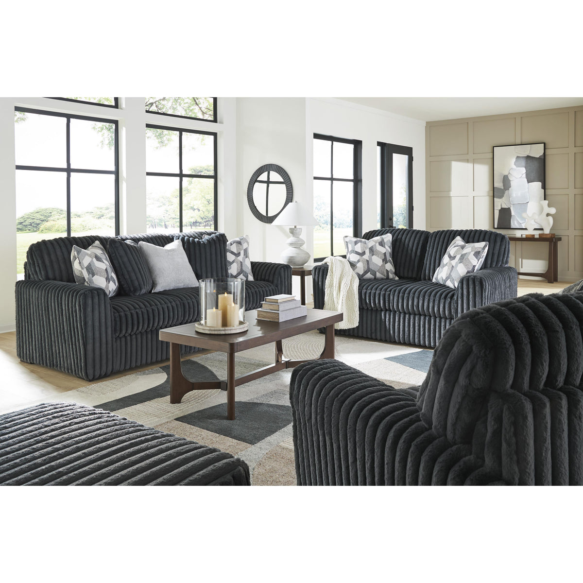 Signature Design by Ashley Midnight-Madness 9810523 Chair and a Half