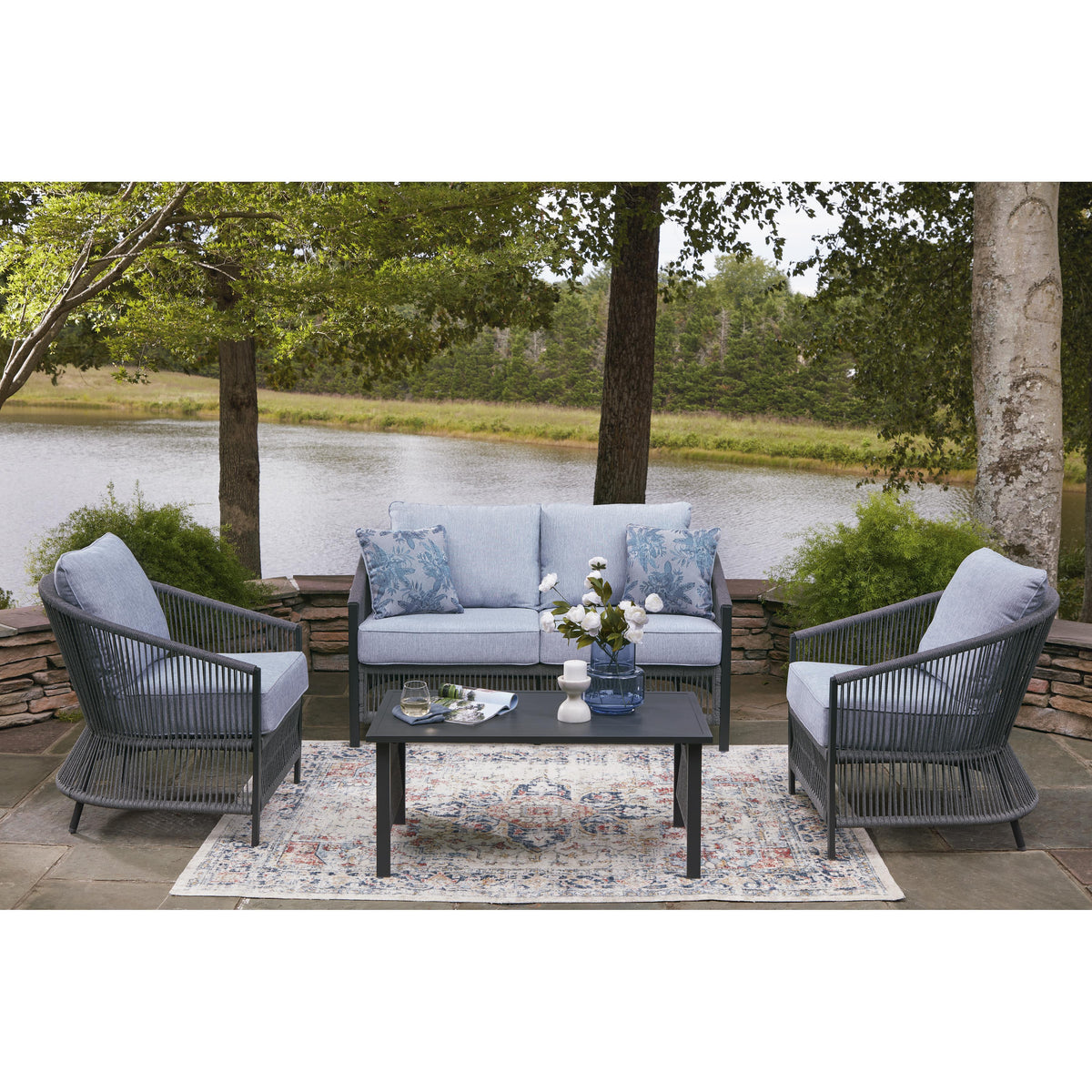 Signature Design by Ashley Bridges Beach PCP391-080 Love/Chairs/Table