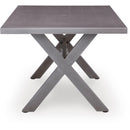  Signature Design by Ashley Half Moon Beach PCP418-625 Rectangular Dining Table with Umbrella Option IMAGE 3