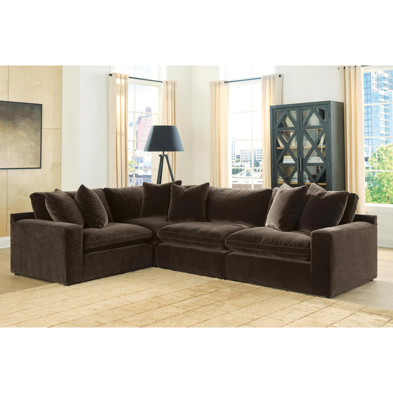 Benchcraft Maxton Heights Fabric 4 pc Sectional 6780746/6780764/678076