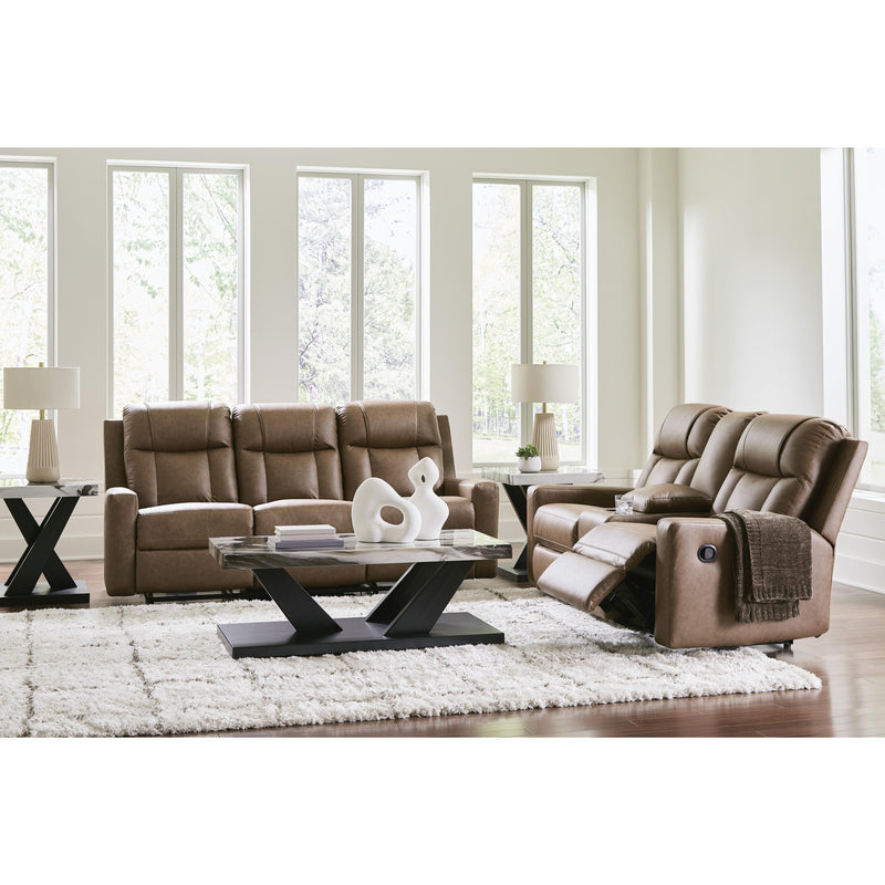 Benchcraft Mackmenville Reclining Leather Look Sofa 7471488