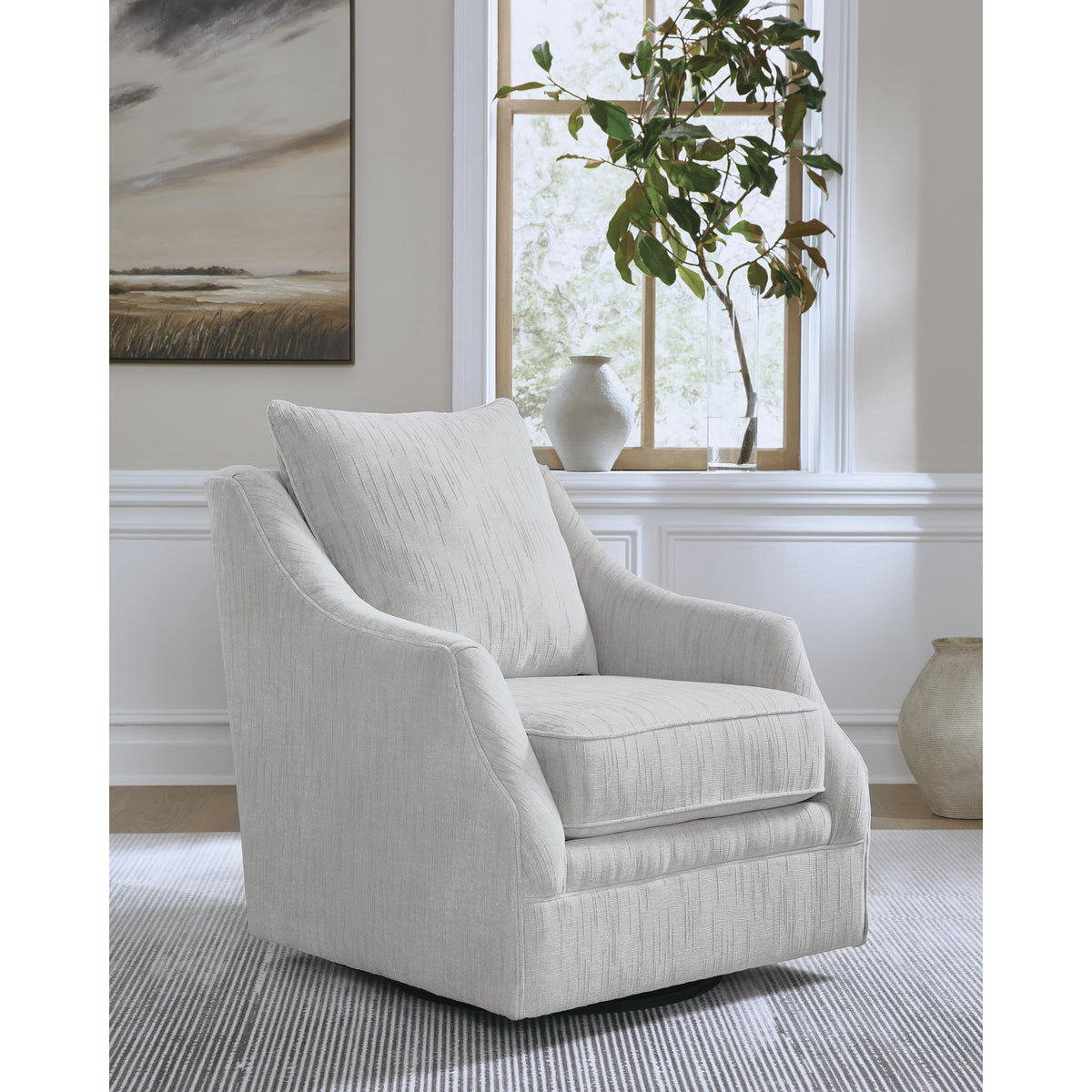 Signature Design by Ashley Gubbins Swivel Fabric Accent Chair A3000818