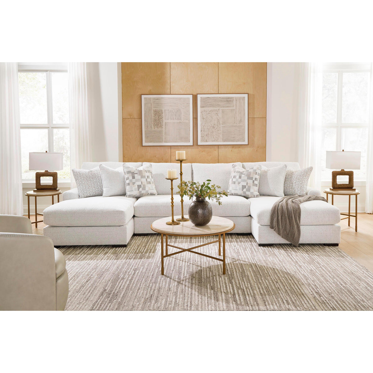 Signature Design by Ashley Misty-Lakes Fabric 4 pc Sectional PC6690616