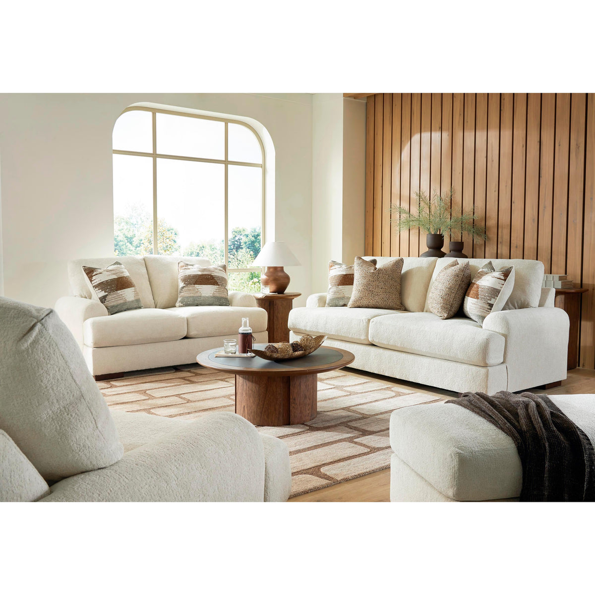 Signature Design by Ashley Jayne Park Stationary Fabric Loveseat PC815