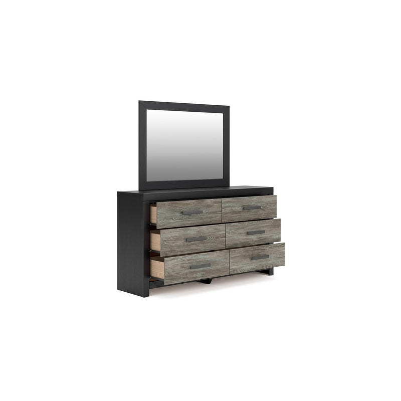 Ashley Furniture Broachmyn Black/Gray Dresser and Mirror