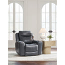  Signature Design by Ashley Next Move Power Leather Match Recliner PCU1210013 IMAGE 6