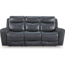  Signature Design by Ashley Next Move Power Reclining Leather Match Sofa PCU1210015 IMAGE 3