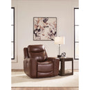  Signature Design by Ashley Next Move Power Leather Match Recliner PCU1210213 IMAGE 7