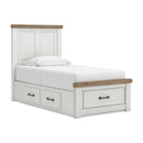  Benchcraft Savonport B4615B28 Twin Panel Storage Bed IMAGE 1