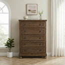  Homelegance Begonia 5-Drawer Chest 1718BR-9 IMAGE 6