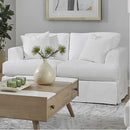  Fusion Furniture Sutton Stationary Fabric Loveseat Sutton 9900-01 Loveseat - Snow IMAGE 1