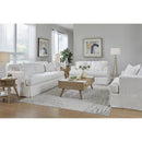  Fusion Furniture Sutton Stationary Fabric Loveseat Sutton 9900-01 Loveseat - Snow IMAGE 2