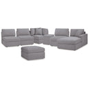  Signature Design by Ashley® Modmax 92104U7 6 pc Sectional with Chaise and Ottoman - Granite IMAGE 1